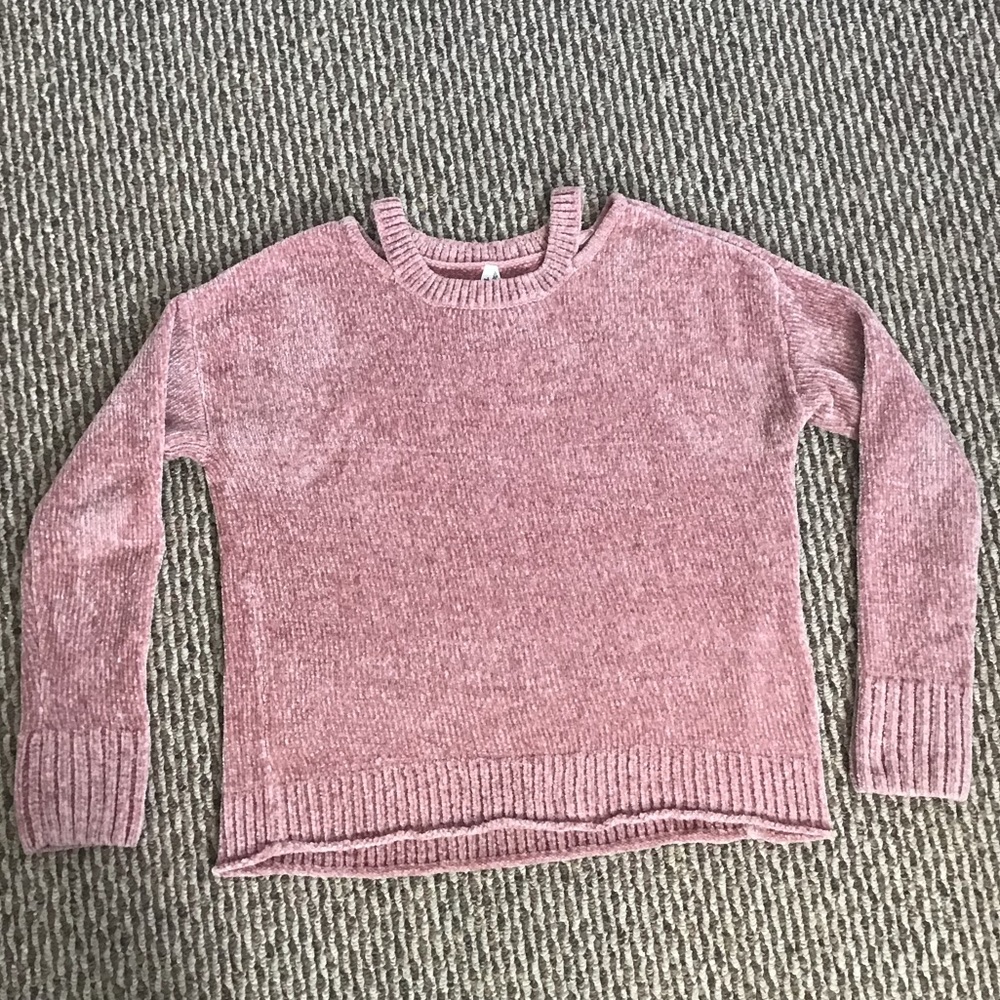 Mauve chenille sweater